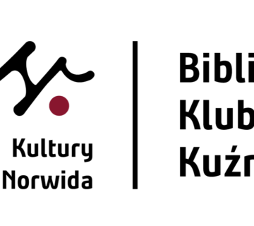 Logotyp Biblioteki Klubu Kuźnia Ośrodka Kultury imienia Cypriana Kamila Norwida.