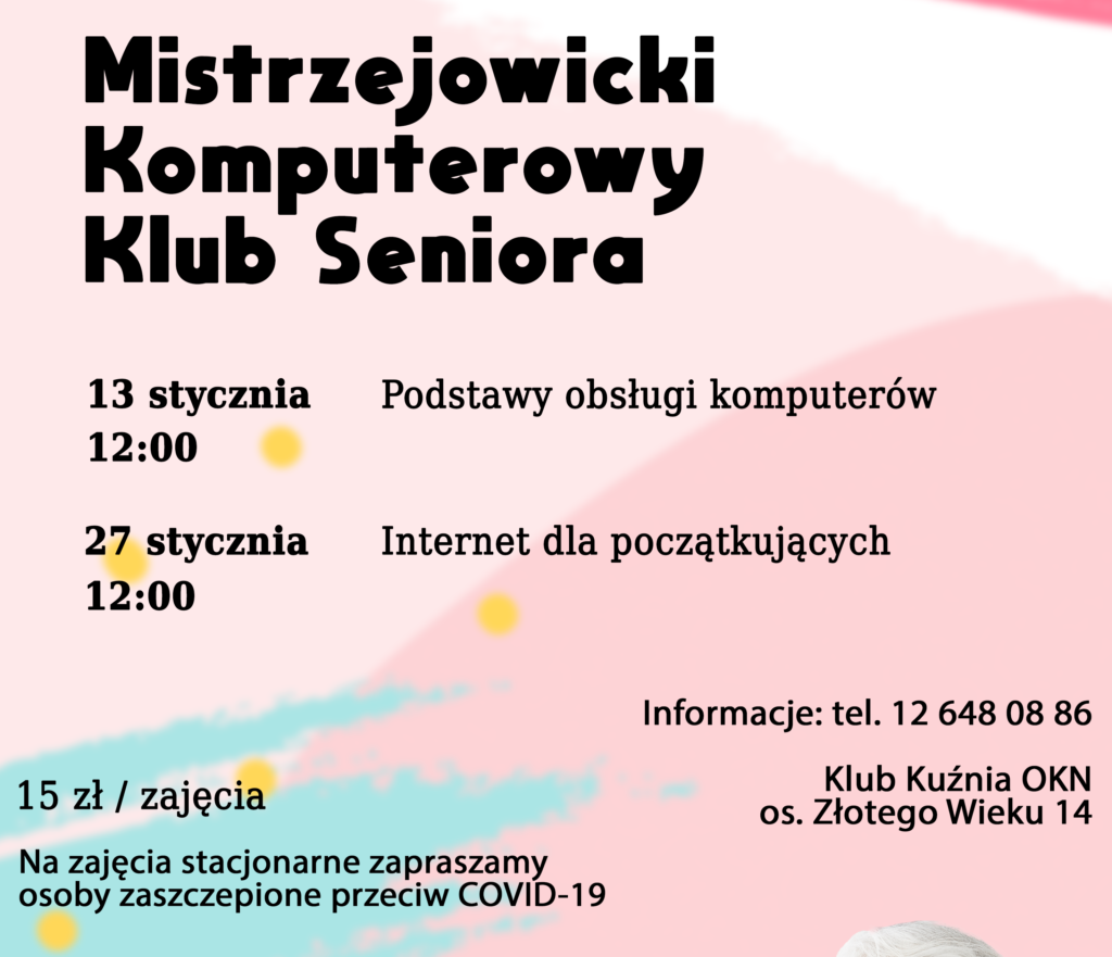 KK MKKS - styczeń 22 - A3 Mistrzejowicki Komputerowy Klub Seniora.