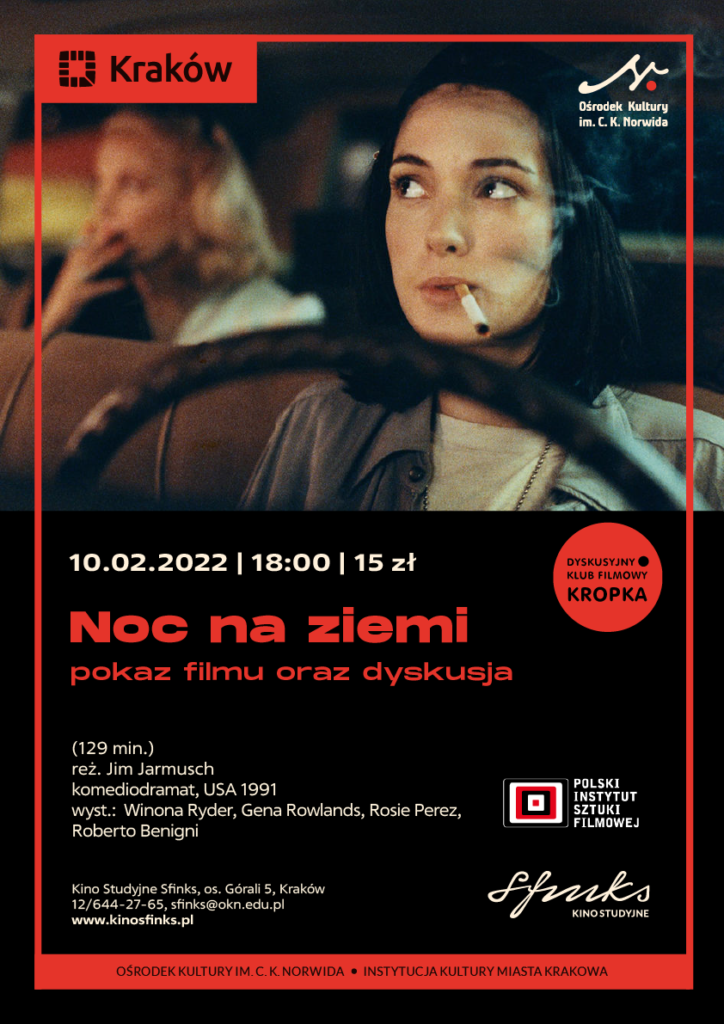 DKF - Noc na ziemi 1 W górnej części kobieta prowadząca samochód z papierosem w ustach. Za nią na tylnym siedzeniu inna kobieta, także paląca papierosa. Noc na ziemi.