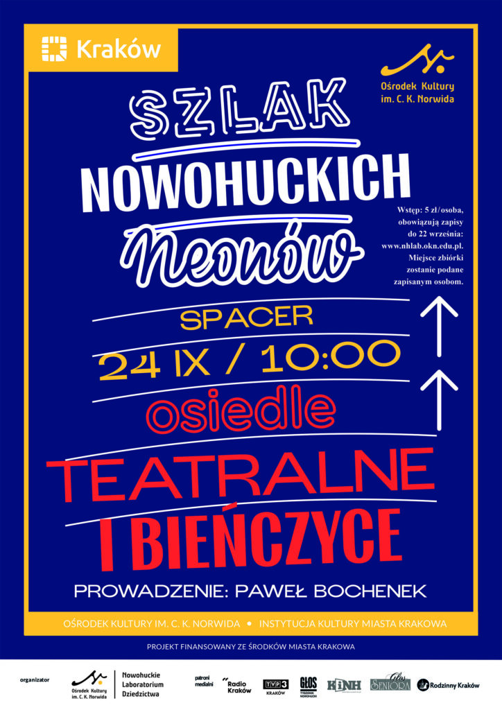 plakat_TiB Plakat "Szlak nowohuckich neonów"